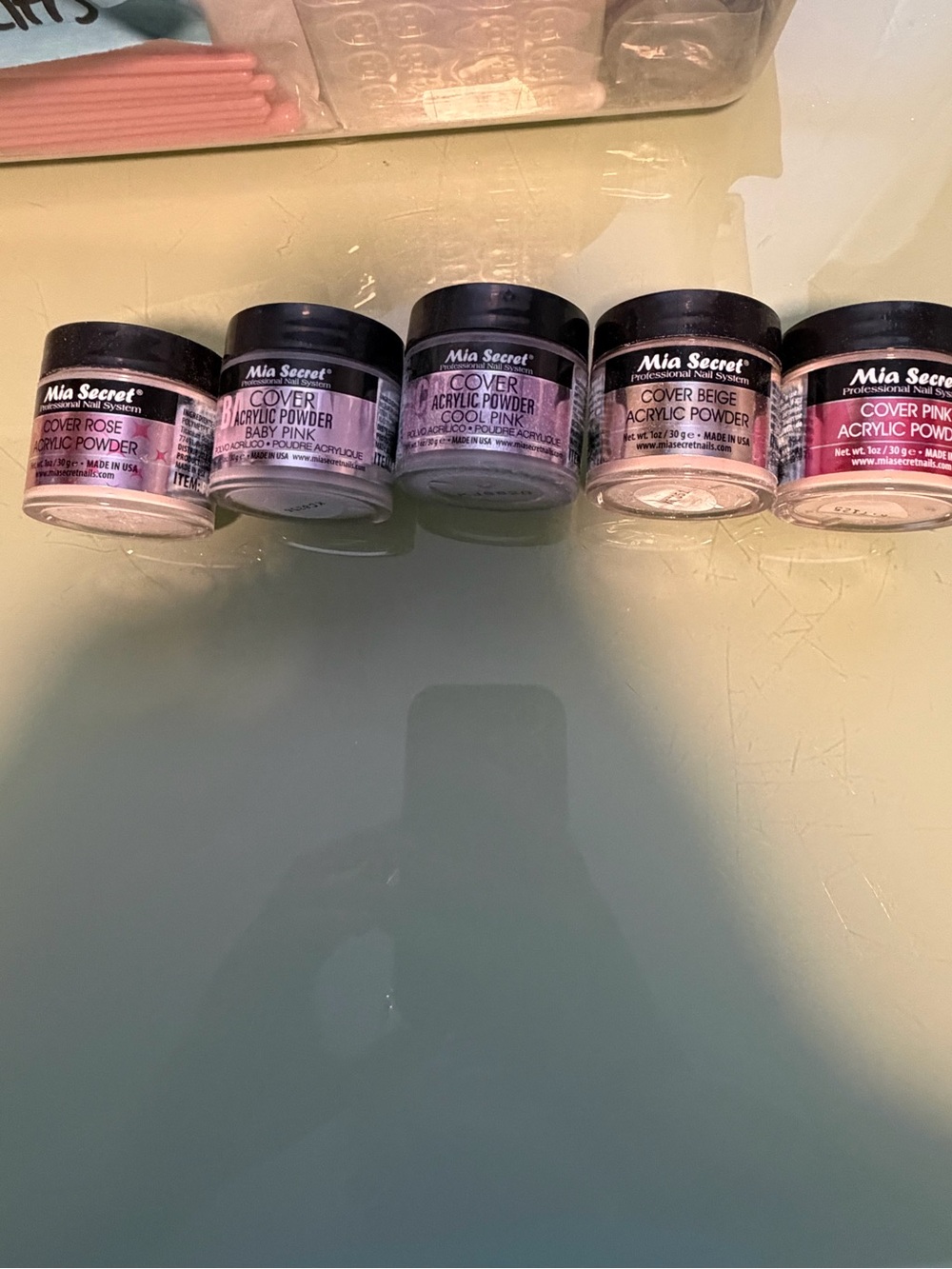 Mia Secret Cover Acrylic Powder Set - Pink & Beige Tones